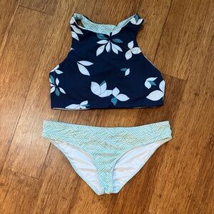 Carve Designs Floral High-Neck Bikini Set